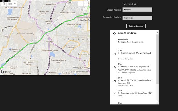 set the color of the polyline